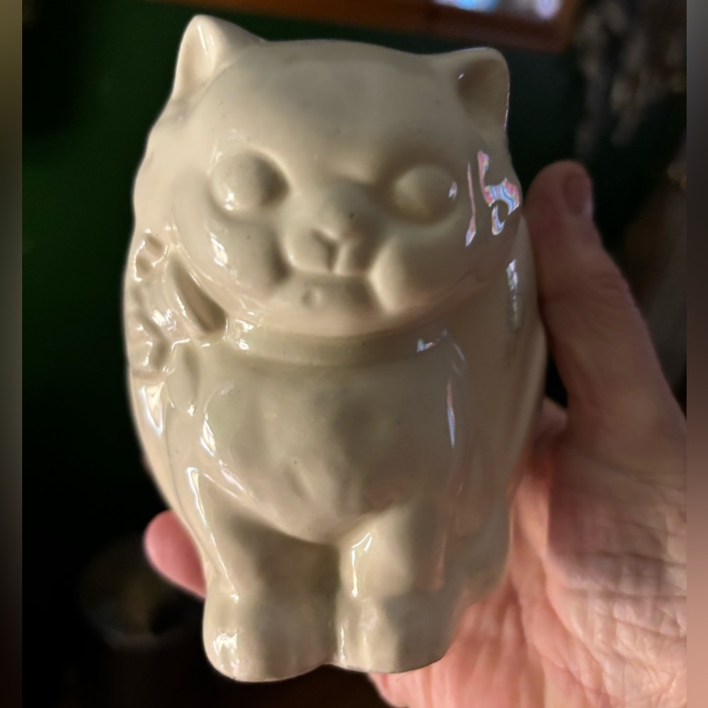 Vintage USA Pottery Kitten Cat Ceramic Planter